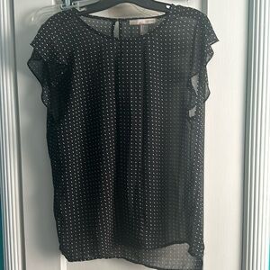 Forever 21 Black Sheer Top